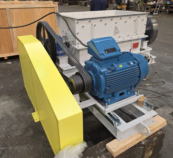 Lump breaker tested, packed and ready for sea freight